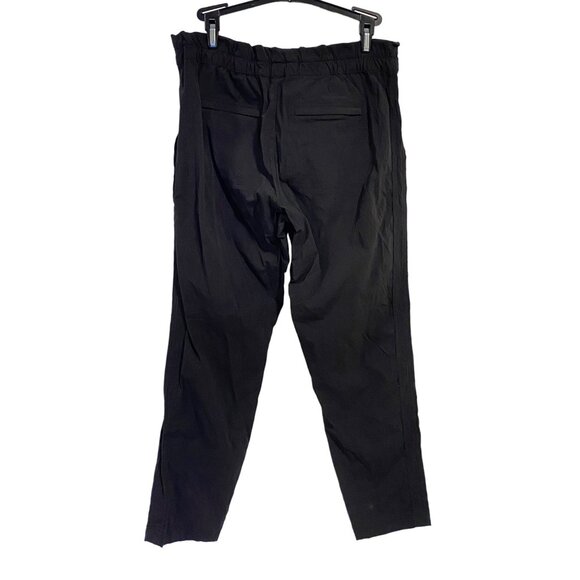 Athleta Trekkie Paper Bag Black Pants Size 6 - Picture 2 of 9
